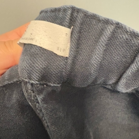 OAK + FORT- Navy Wide-Leg Trousers - Picture 6 of 8